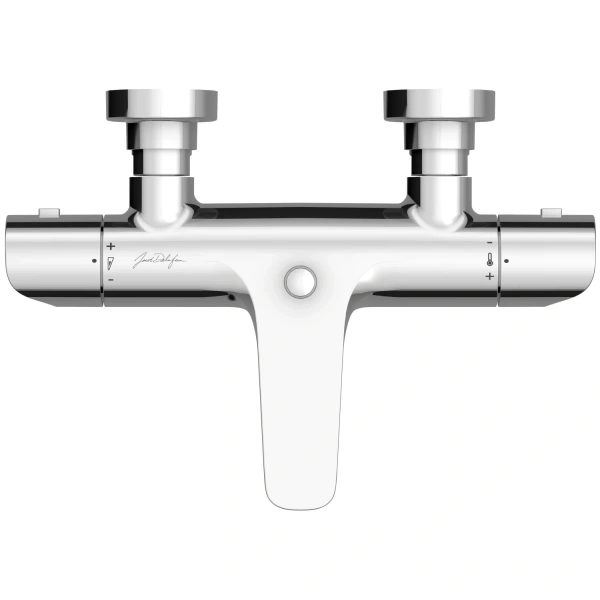 смеситель для ванны jacob delafon villette e23721-cp с термостатом, хром