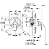 смеситель для ванны grohe euroeco 32747000