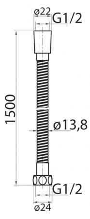 душевой шланг cezares czr czr-fmdc2-180-03 золото