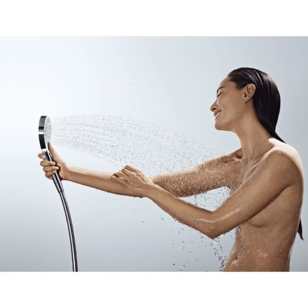 душевая система ecosmart 9 л/мин hansgrohe croma select s 180 2jet showerpipe 27254400