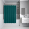 Штора IDDIS P04PE18i11 для ванной 200x180 см темно-зеленый PE
