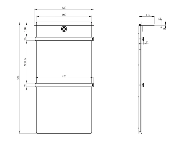 полотенцесушитель электрический с греющей плитой черный мрамор wonzon & woghand stuttgart, темный графит (ww-a504-gm) полотенцесушитель электрический с греющей плитой черный мрамор wonzon & woghand stuttgart, темный графит (ww-a504-gm)
