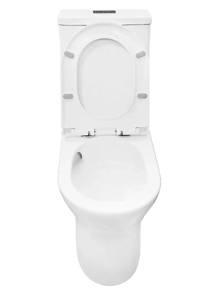 унитаз компакт azario tesoro az-8501 напольный, безободковый, слив "торнадо", с бачком и сиденьем микролифт, 65х35х83.5 см, белый