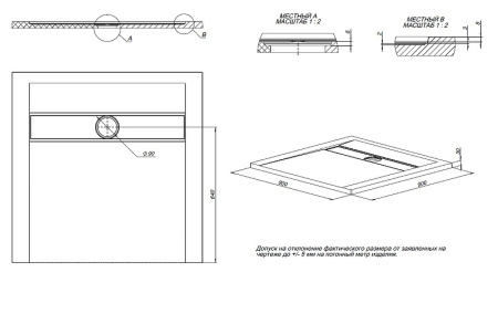 душевой поддон из искусственного камня allen brau infinity 90×90 8.21001-21 белый камень