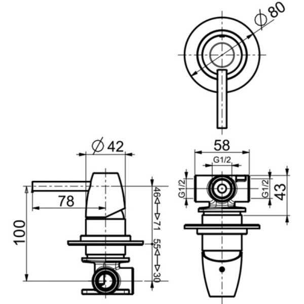 смеситель для душа webert opera moderna oe880101560 черный матовый