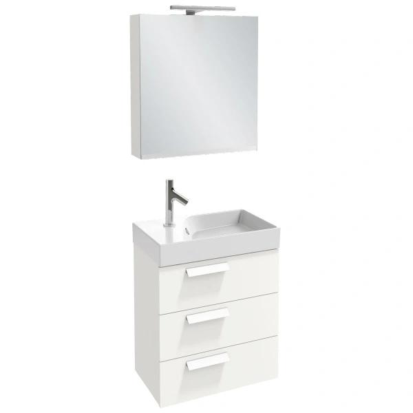 тумба белый глянец 59,5 см jacob delafon rythmik eb1306-g1c