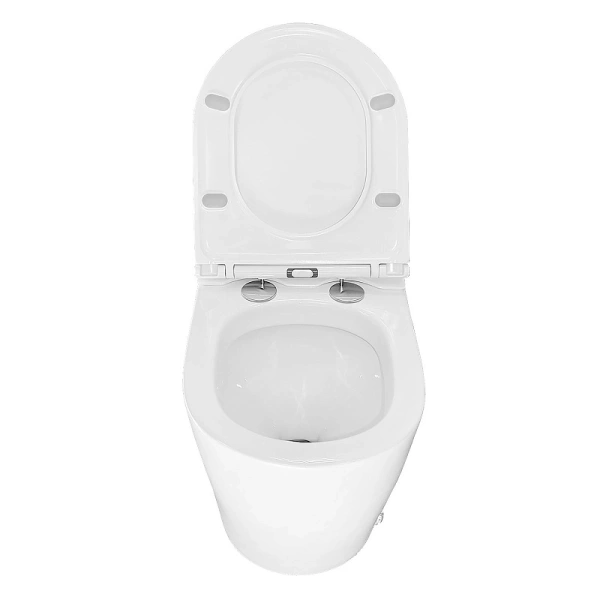 унитаз импульсный azario 360х570х450 напольный, полукруглый, быстросъемное сиденье микролифт (az102)