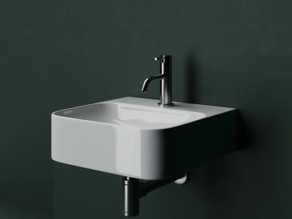 раковина ceramicanova aura cn2005 подвесная, 43.5x35 см, белая