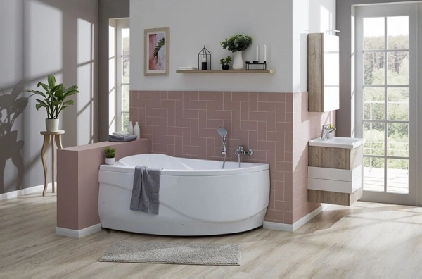 акриловая ванна aquanet maldiva 150x90 l 205519 с каркасом, цвет белый