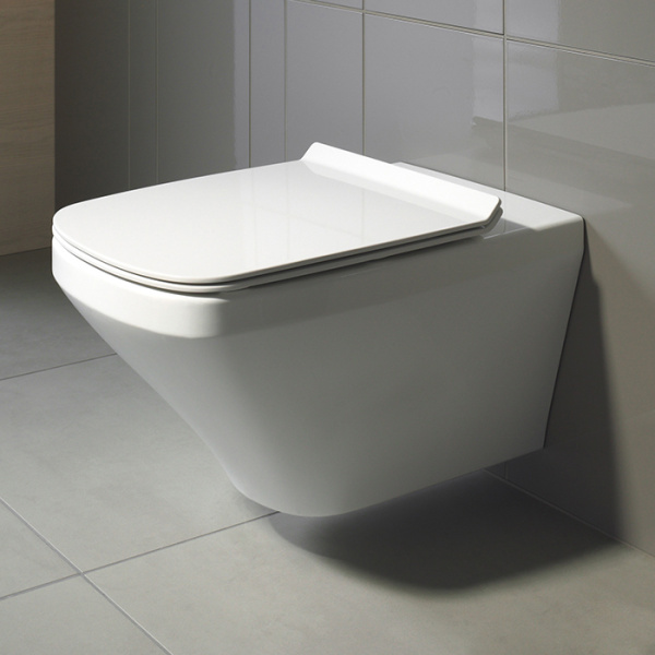 унитаз подвесной duravit durastyle 45520900a1 с сиденьем с микролифтом, цвет: белый