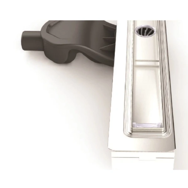 душевой лоток berges b1 keramik 500 090116 с решеткой хром матовый