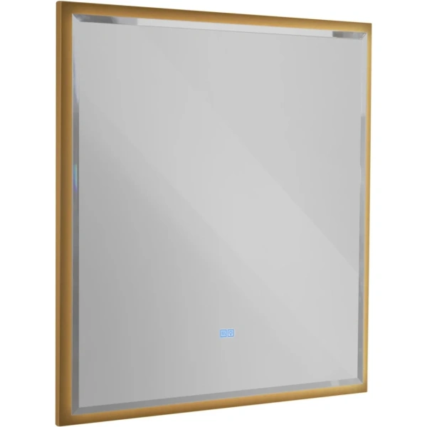 зеркало cezares interni 100 czr-spc-int-1000-900-led-tch-warm-boro с подсветкой брашированное золото с сенсорным выключателем и подогревом