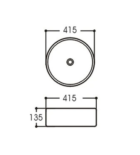 раковина-чаша aquatek европа 40 aq5558-00 белая