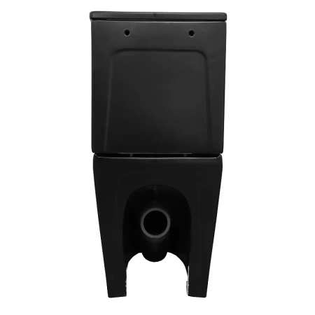 унитаз компакт azario black queen az-8380 напольный, безободковый, с бачком и сиденьем микролифт, 60.5х37х80 см, черный матовый