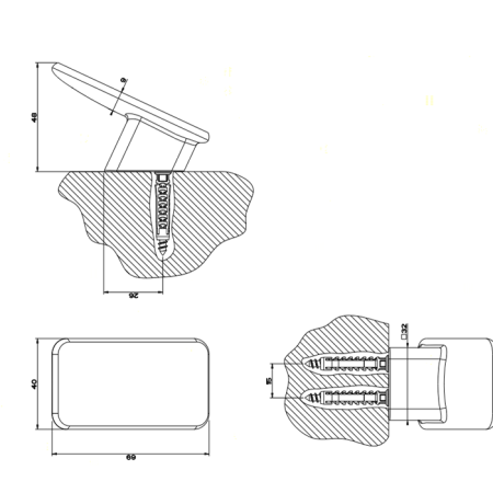 крючок gessi ispa 41721#031