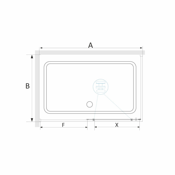 душевой уголок rgw stilvoll sv-42-1 100×80 323242108-011 профиль хром, стекло прозрачное