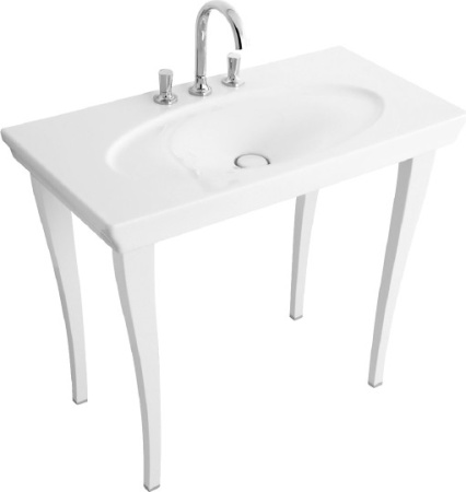 раковина полувстраиваемая 100 см villeroy & boch la belle 6124a1r1