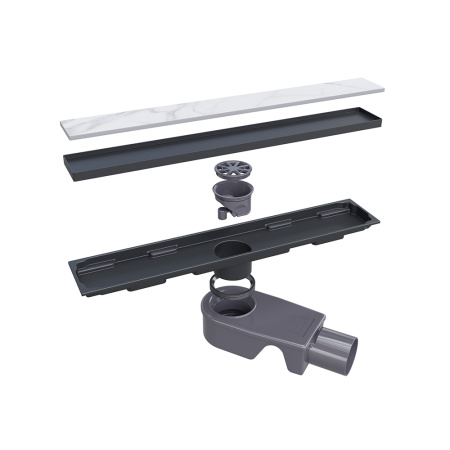 душевой лоток rgw sdr-22b 47212260-04 с двухсторонней решеткой