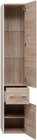 шкаф-пенал aquanet августа 35 r 00210017, дуб сонома