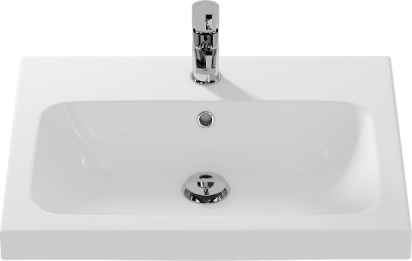 раковина полувстраиваемая cersanit colour col 50 um-col50/1 50x40.5 см, белая