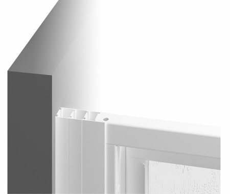 душевая стенка ravak supernova pss-90 940701o2zg профиль белый стекло grape