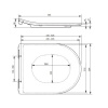 сиденье для унитаза slim toto mh tc514f с плавным опусканием softclose, цвет белый
