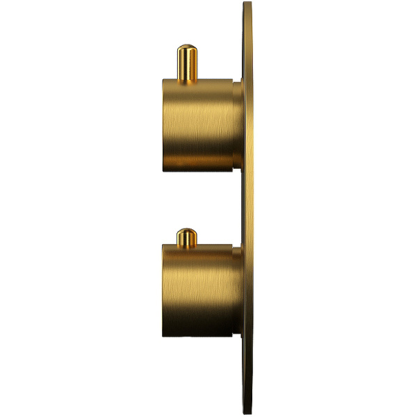 душевая система whitecross y brushed gold yset09topglb с термостатом брашированное золото