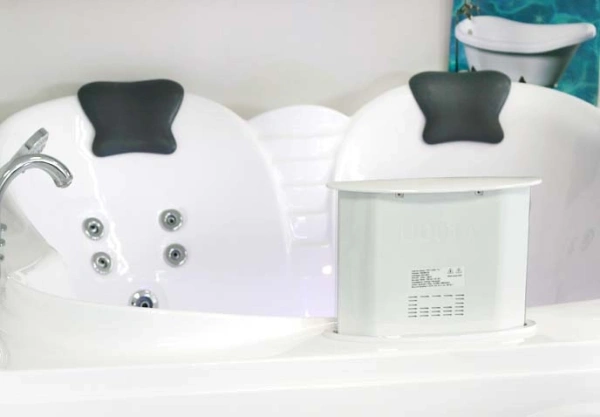 акриловая ванна gemy g9089 o r гидромассажная, 187х187 см, правосторонняя, цвет белый