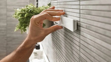 штанга 70 см hansgrohe wallstoris 27904700, матовый белый