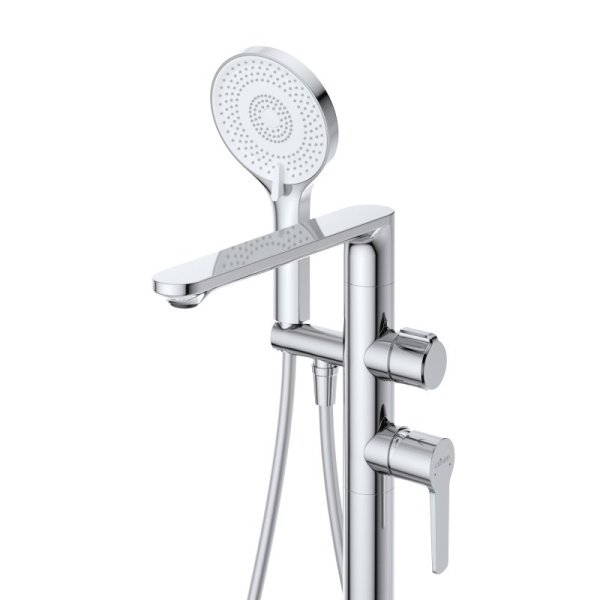 смеситель напольный для ванны cezares lux lux-vdp-01 хром