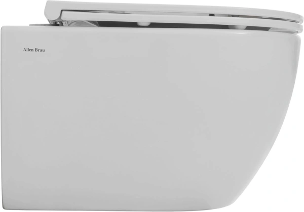 унитаз allen brau priority tornado 4.31008.20 подвесной, безободковый, смыв торнадо, без сиденья, белый глянец