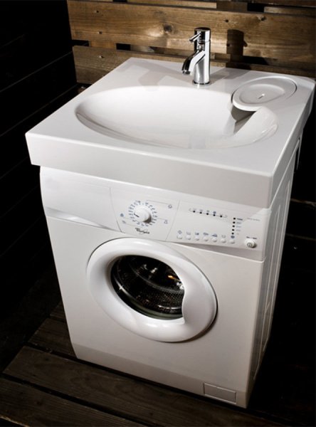 раковина на стиральную машину azario elegance cs00078300 59.2х59 см, белая