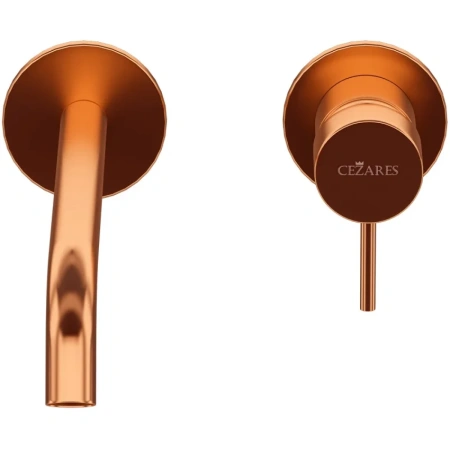 смеситель для раковины cezares leaf leaf-bli2-l-ss sunset