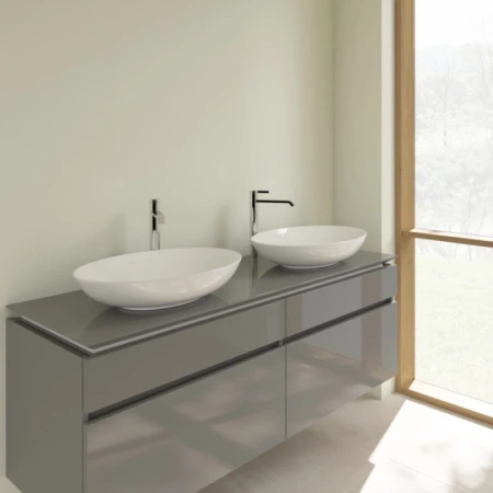 раковина villeroy & boch loop & friends 4a480001 накладная, 62x42 см, альпийский белый