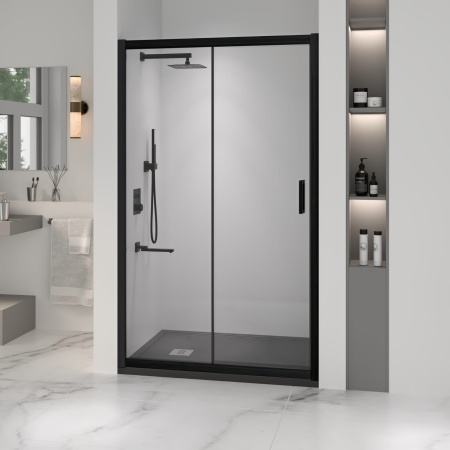 Душевая дверь RGW Passage PA-016B 160 350801616-14 профиль черный, стекло прозрачное