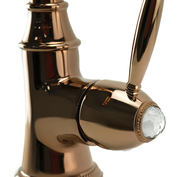 смеситель для раковины lemark spark lm6707rg розовое золото