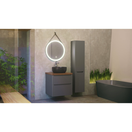 тумба серый матовый 59,5 см jorno wood wood.01.60/p/gr