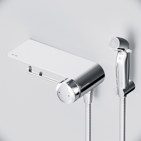 гигиенический душ со смесителем am.pm x-joy touchreel f0h85a800 хром