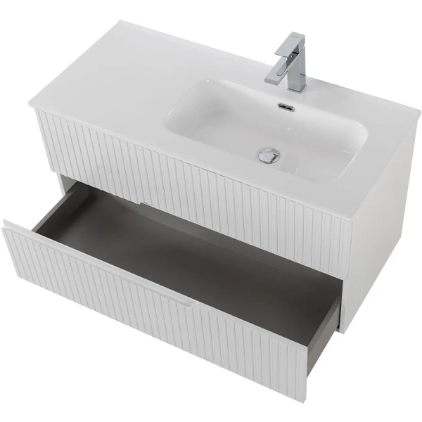 тумба под раковину cezares duet-n 100 r duet-n-1000-2c-so-bl-r подвесная bianco lucido