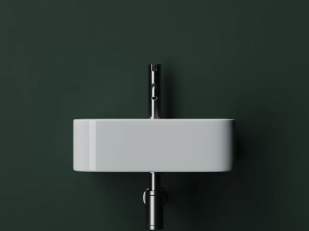 раковина ceramicanova aura cn2005 подвесная, 43.5x35 см, белая