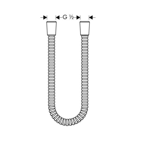 душевой шланг axor 28116820 160 см, шлифованный никель душевой шланг axor 28116820 160 см, шлифованный никель