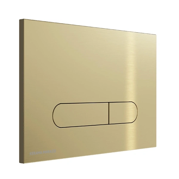 кнопка смыва для инсталляции kerama marazzi pro/про fp.pro.bg, цвет: брашированное золото