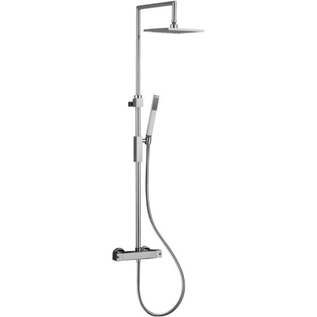 Душевая система Paffoni Syncro Top ZCOL655ST 20 см, нержавеющая сталь