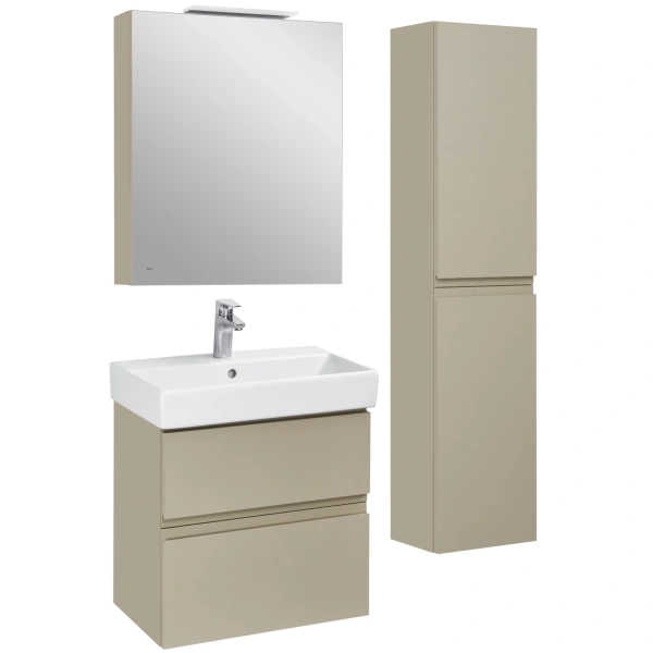 зеркальный шкаф 60x70 см капучино l roca oleta a857645515