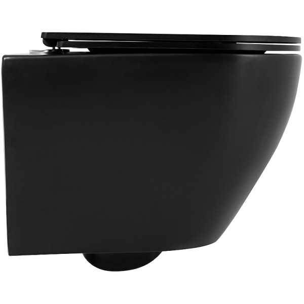 унитаз belbagno colorato bb062chr-mb/bb062sc-mb подвесной черный матовый с сиденьем микролифт