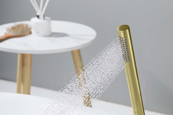 ручной душ aquatek европа aq2002bg цвет золото шлифованное