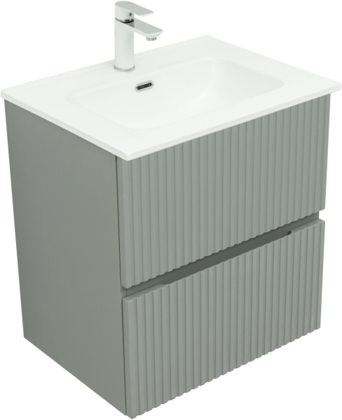 тумбы под раковину aquanet джейн 00313316 59x44.1 см, мисти грин