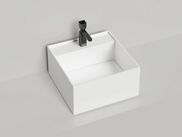 накладная раковина salini armonia square top 02 130512tg белый