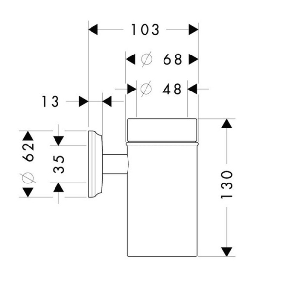 Стакан для зубных щеток Hansgrohe Logis Classic 41618000