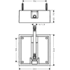 монтажная коробка hansgrohe raindance air 26471180 верхнего душа 260×260 мм , ½’